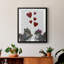 «Squirrel Love», toile encadrée de qualité supérieure - prête à être accrochée-603792228-603792235