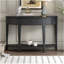 Table console moderne avec 3 tiroirs et 1 tablette pour le couloir, l'entrée et le salon-1017430022