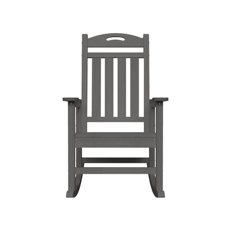 Chaise berçante pour foyer en PEHD, Dark Grey