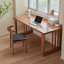Bureau rectangulaire brun en bois massif-109521483