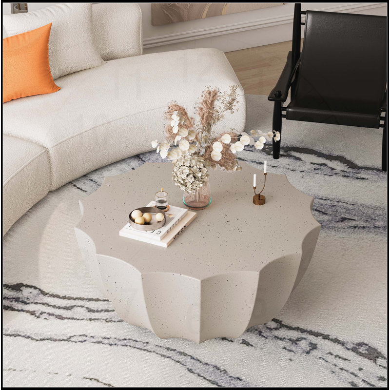 Table basse imperméable 35,43 po, Blanc