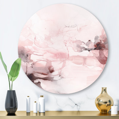 " Pink Delicate Abstract Marble V "
