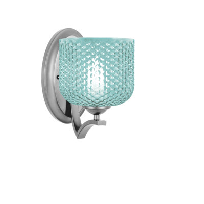 Shutesbury Wall Sconce Shown 6" Turquoise Glass