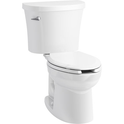 Kingston 1.28 GPF Water Efficient Elongated Two-Piece toilet (Seat Not Included)