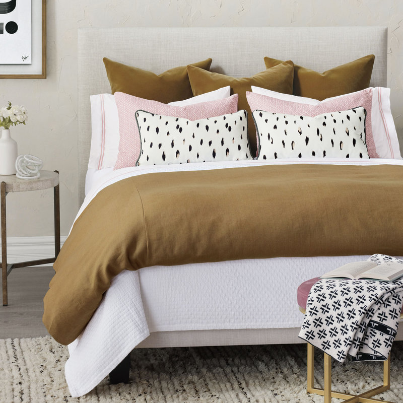 Trillium Linen Duvet Cover & Insert, Queen Comforter