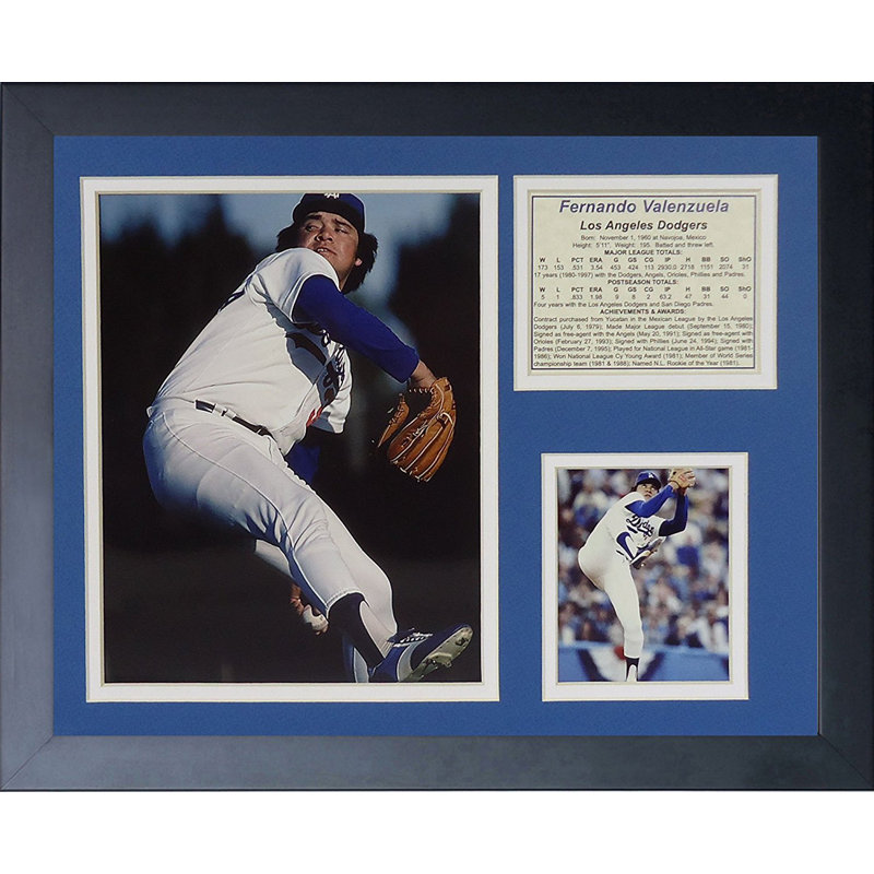 Souvenirs encadrée fernando valenzuela