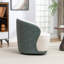 Fauteuil demi-tonneau pivotant en velours Stith-95119118