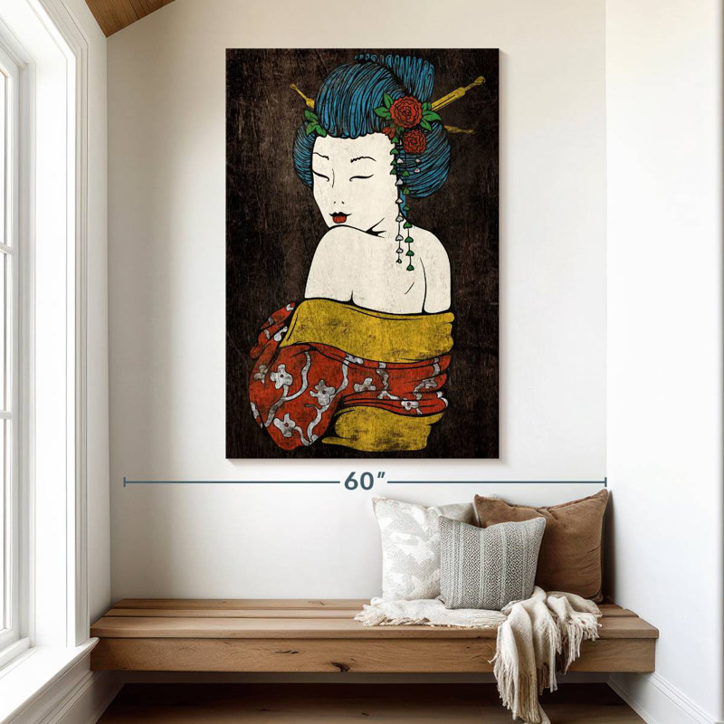 Leisha Seductive Geisha, 51" H x 34" W