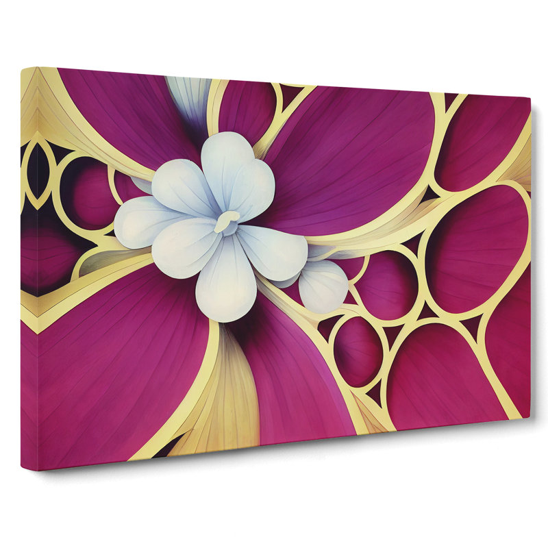 Sublime Modern Flower Art - Wrapped Canvas, 35cm H x 50cm W x 3cm D