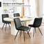 Upholstered Faux Leather Dining Chair-1881953460