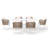 Outdoor 6-person Dining Set With Cushions