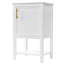 Meuble-lavabo de 20 po avec lavabo, armoire de salle de bain avec porte à fermeture douce, support de rangement et tablette ouverte-1657060434