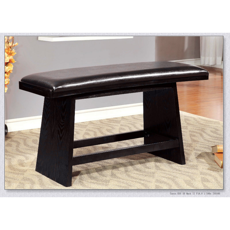Banc de hauteur de comptoir moderne de style contemporain avec siège rembourré en cuir, parfait pour le divertissement et le confort