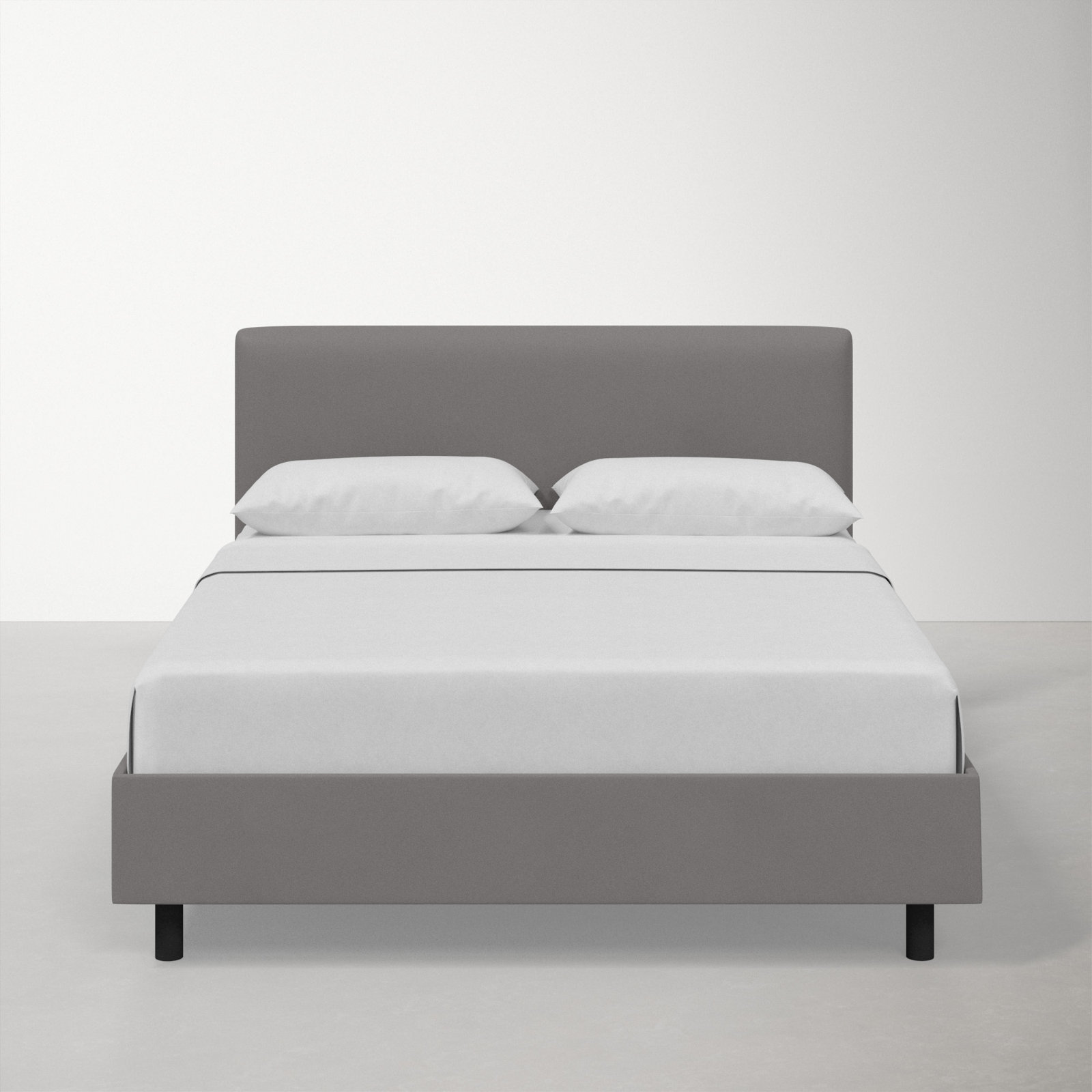 Eisley Upholstered Bed, Full, Classic Otter Performance Velvet