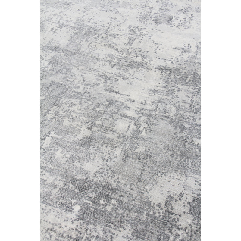 Murano Handmade Area Rug, Rectangle 12' x 15', Metallic
