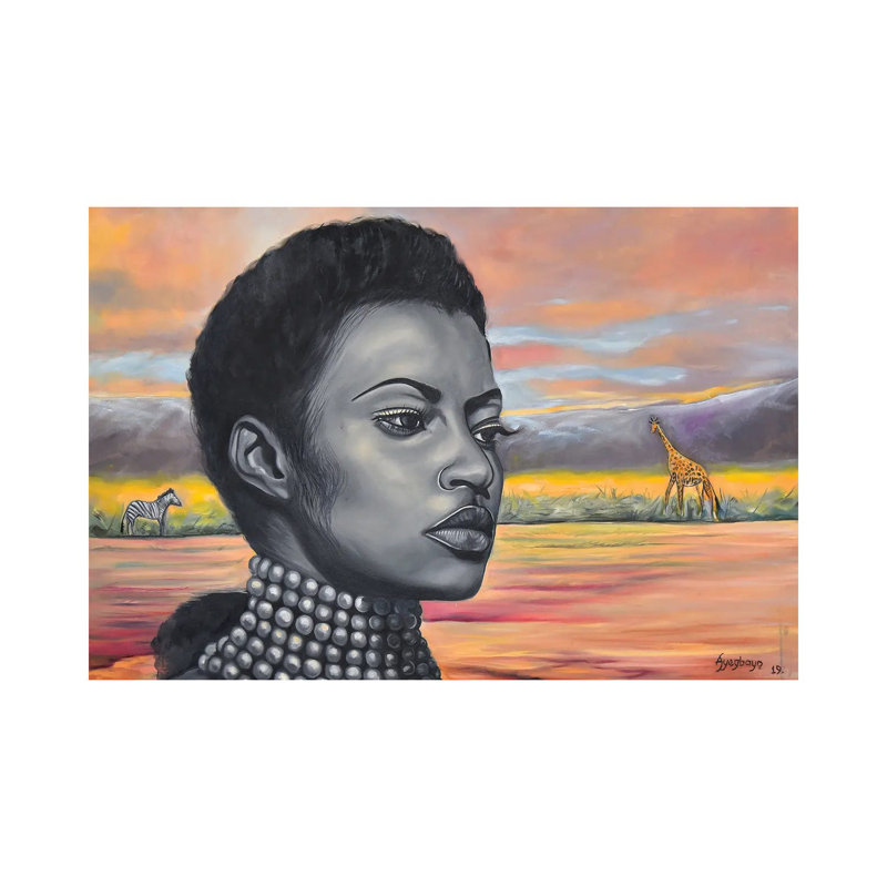 Black Essence II 1 Piece Wall Art on Canvas, 66.04cm H x 101.6cm W x 1.91cm D, Wrapped Canvas