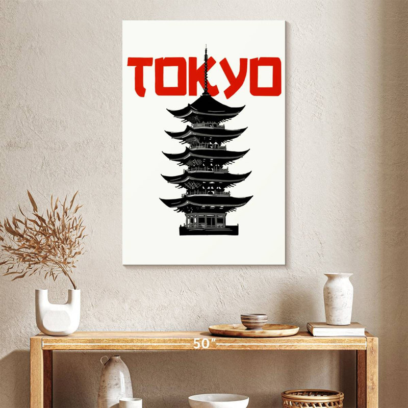 Aime Tokyo Pagoda, 30" H x 20" W