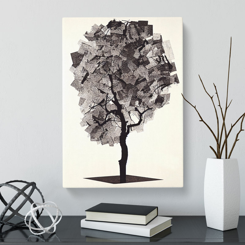 CAN-V0523-1786X Pear Tree Shadow Vol.5 1 Piece Wrapped Canvas Wall Art, 50cm H x 35cm W