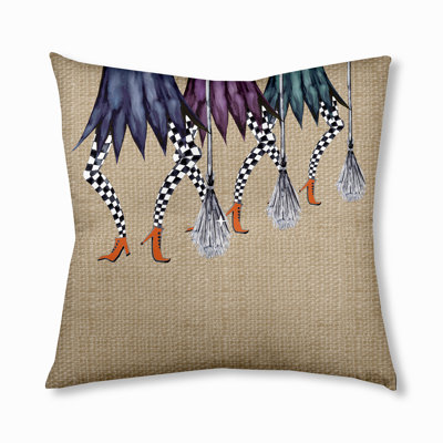 299_Esmerelda Trippled Halloween Design Tufted Floor Pillow