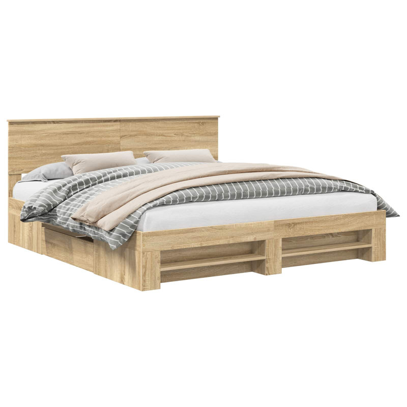 Bed, Sonoma Oak, Super King (6')