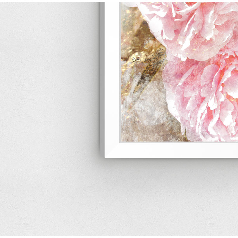 « basket o roses » par oliver gal, impression, H 32 po x l 47 po, Cadre photo