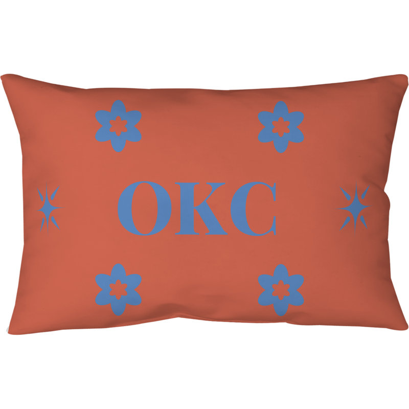 Oreiller pour le corps en microfibre Oklahoma City Basketball 20 po x 54 po, Bleu / Orange / Jaune