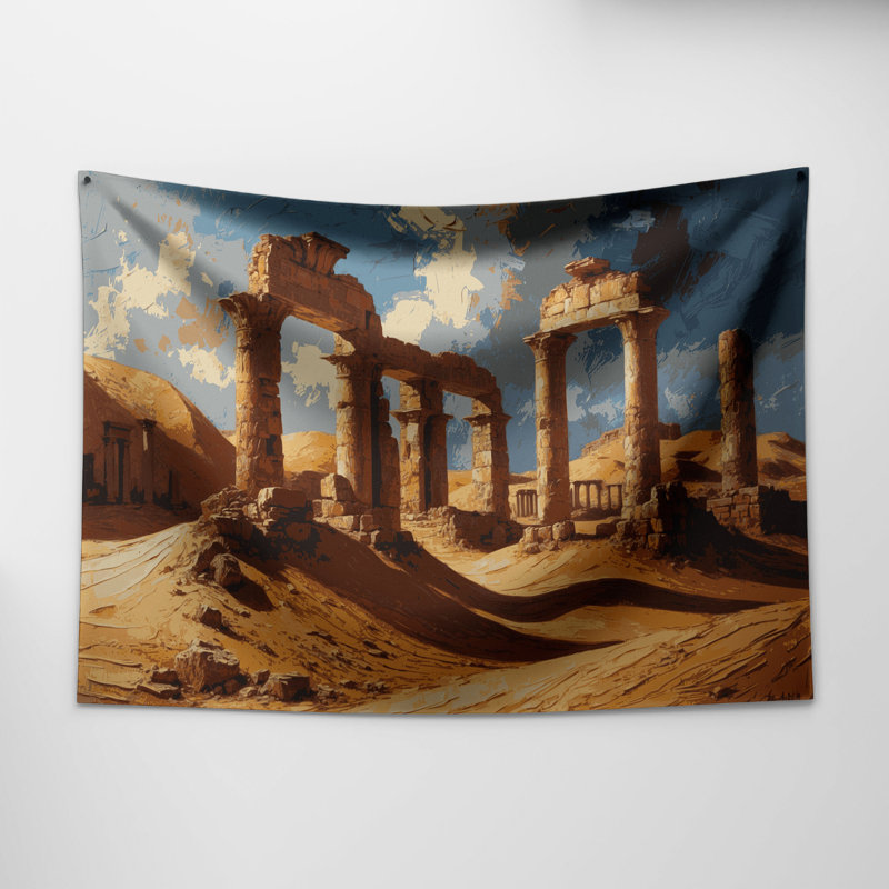 Tapisserie murale Sci Fi Desert, 88 po x 104 po