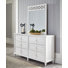 Cane Bay Six Drawer Dresser And Fretwork Mirror
