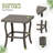 Ketisha Outdoor Metal Chaise Lounge Set with Table , Cushion Included