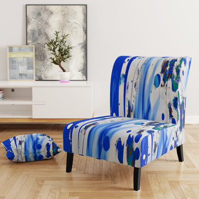 Fauteuil de chambre moderne rembourré en velours Brechta Vibrant Curve Design II