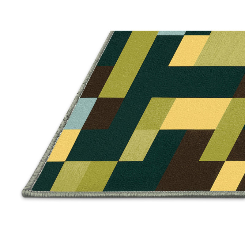 Square Sediments Rug, Rectangle 8' x 10'