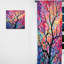 Essence d'arbre rose et mauve Moriah - rideau moderne - obscurcissant velours - 1 panneau Moriah-158286895