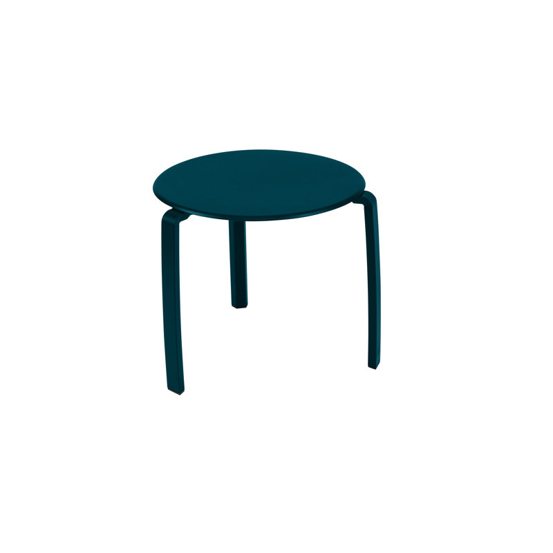 Alize Outdoor Round Side Table, Acapulco Blue