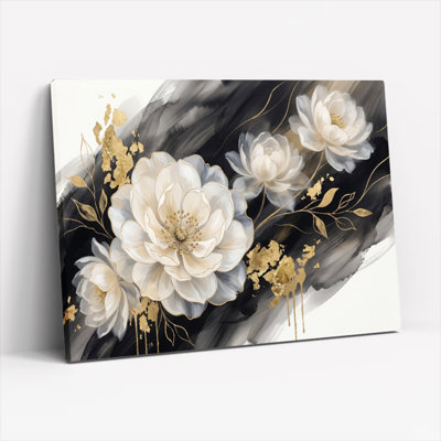 «Gallery Wrap», art mural sur toile pour le salon, la chambre à coucher, le bureau ou le vestibule - décoration murale décorative avec art floral