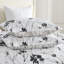 Ensemble de couvre-lit 3 pièces en polyester noir et blanc-117328046-117328051