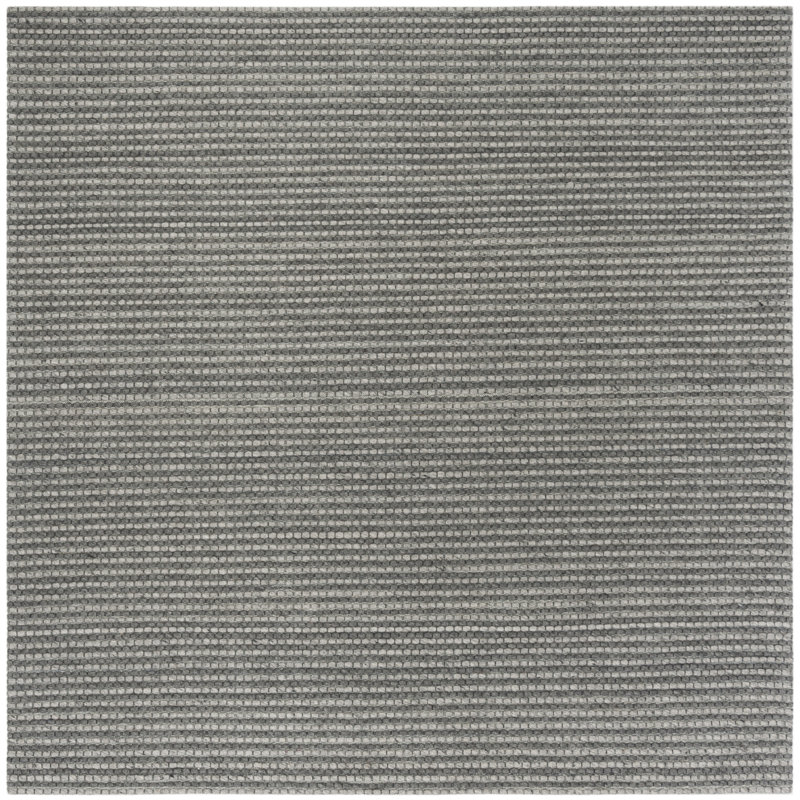 Hand-Woven Geometric Rug Merkley, Carré 6 pi