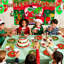 Christmas Grinch Party  Supplies,107 Pcs Grinch Party Decorations and Tableware