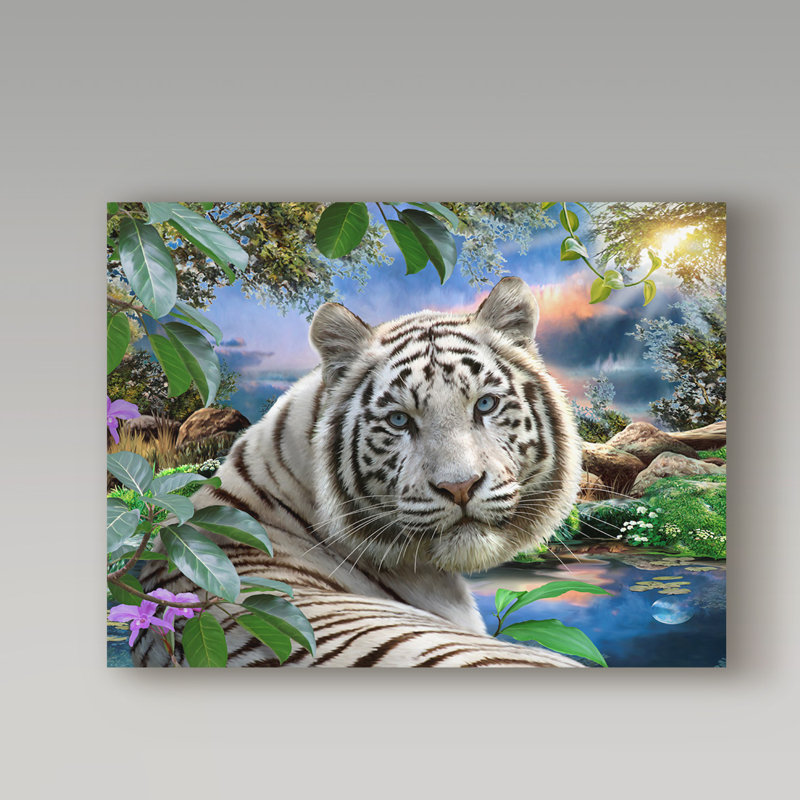 Howard Robinson White Tiger Gallery Wrapped Canvas Art, 18x24 Inches