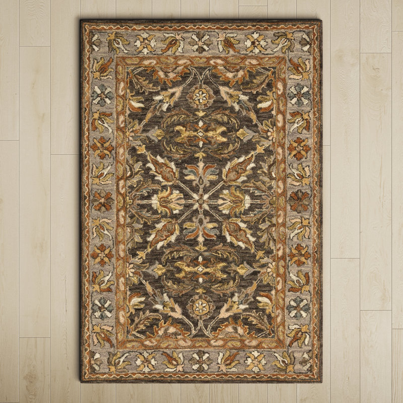 Ryler Hand Hooked Wool Oriental Indoor Rug, Runner 2'6" x 7'6"
