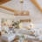 5-Light Bohemian Rattan Drum Chandelier-1949341260