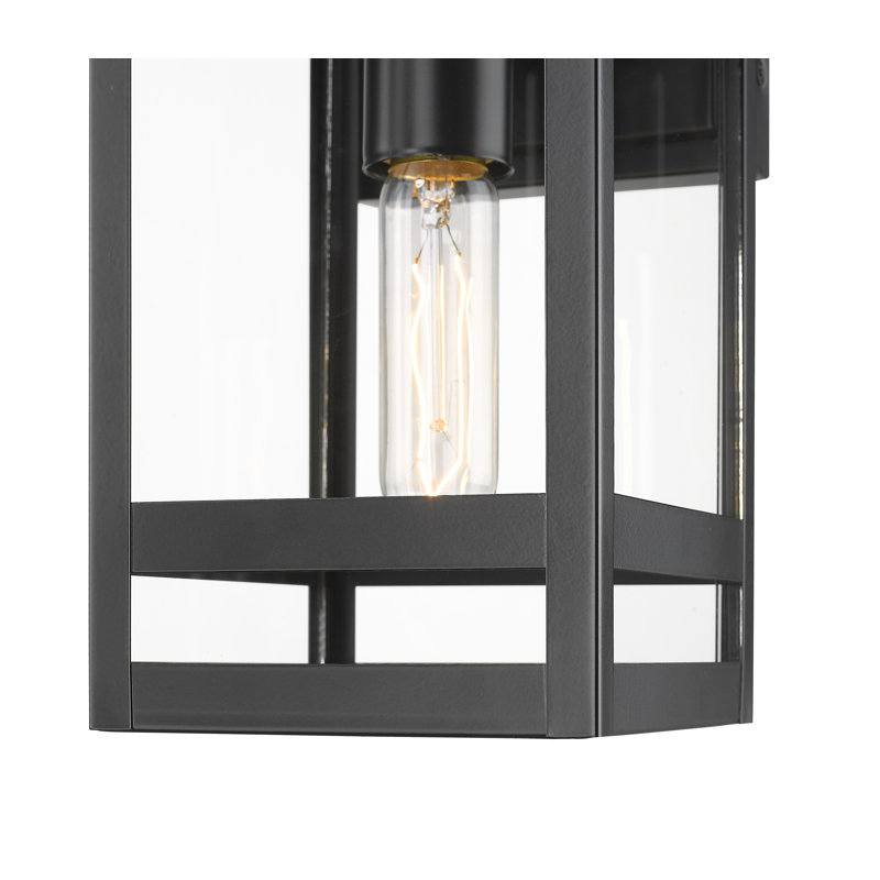 Applique murale d'extérieur 1 lumière, H 13,5 po x l 6,25 po x P 6,25 po