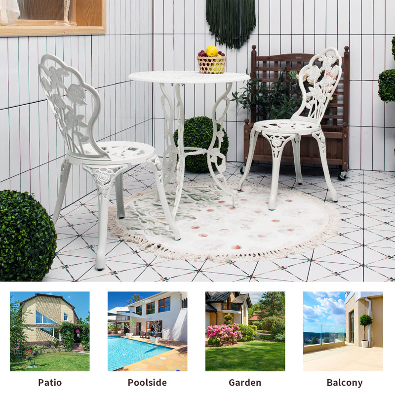 2 - Person Patio Dining Set with Round Table