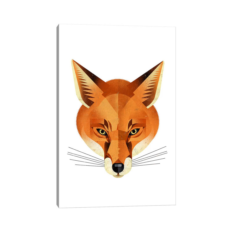 Fox by Dieter Braun - Print on Canvas, Wrapped Canvas, 101.6 cm H x 66.04 cm W x 1.91 cm D