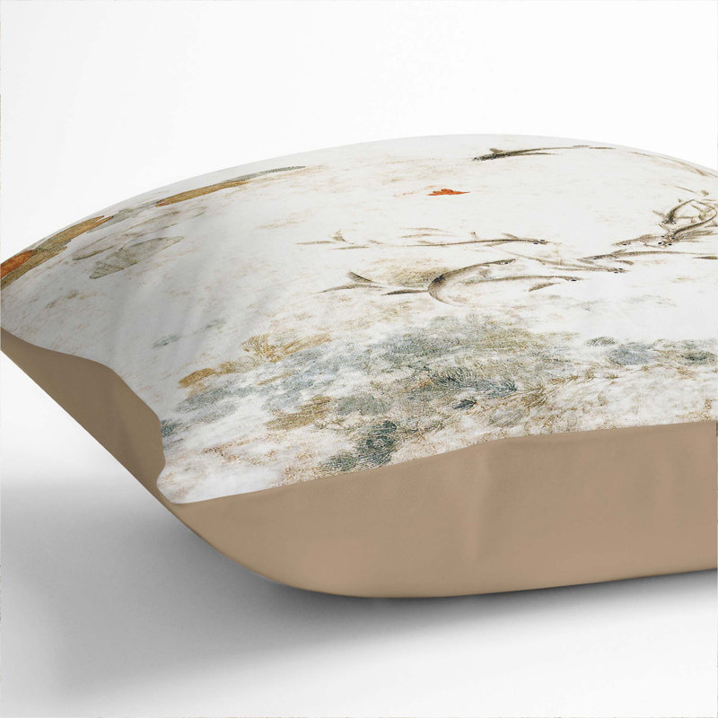 Square Throw Cushion, 40cm H x 40cm W x 15cm D, Stone