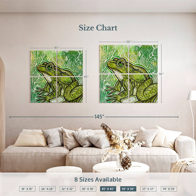 Brampt Little Frog, 45" H x 45" W