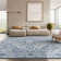 Attalia Oriental Handmade Tufted Navy/Light Gray Area Rug