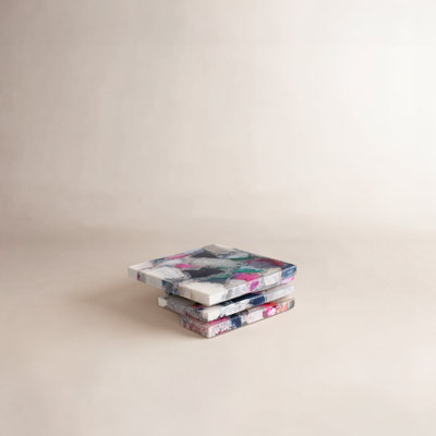 Agate Square 4 Piece Coaster Set