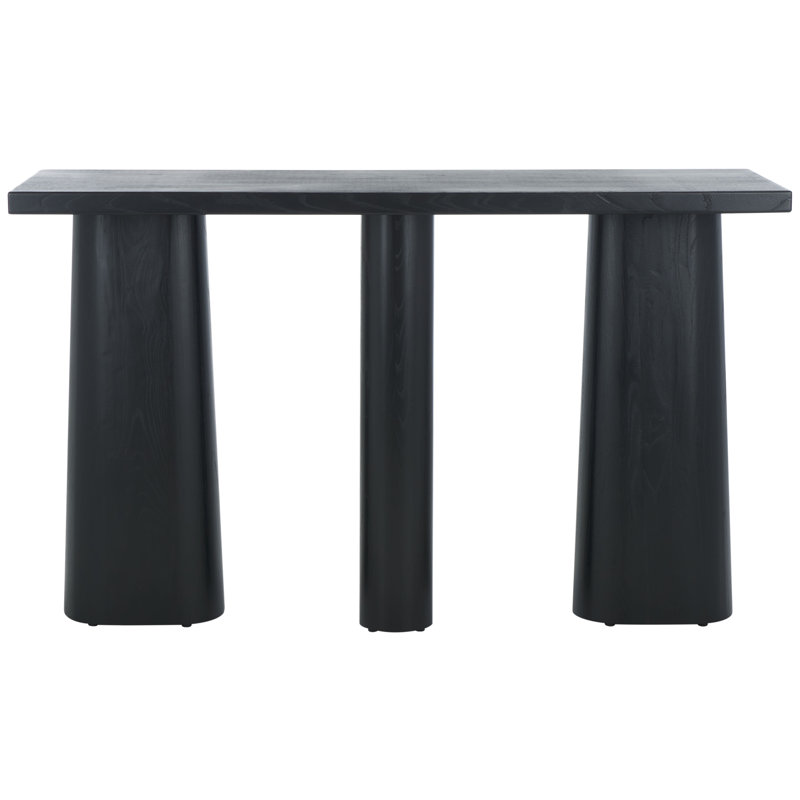 Ryllae 50'' Solid Wood Console Table, Black
