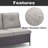 Deb 105.42" Polyethylene (PE) Wicker Outdoor Patio Sectional Set With Cushions-755091706-755091685