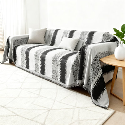 Housse de protection antidérapante pour meubles en chenille lavable pour chiens et animaux de compagnie, housse de canapé extensible décorative pour canapé modulaire et 3 coussins